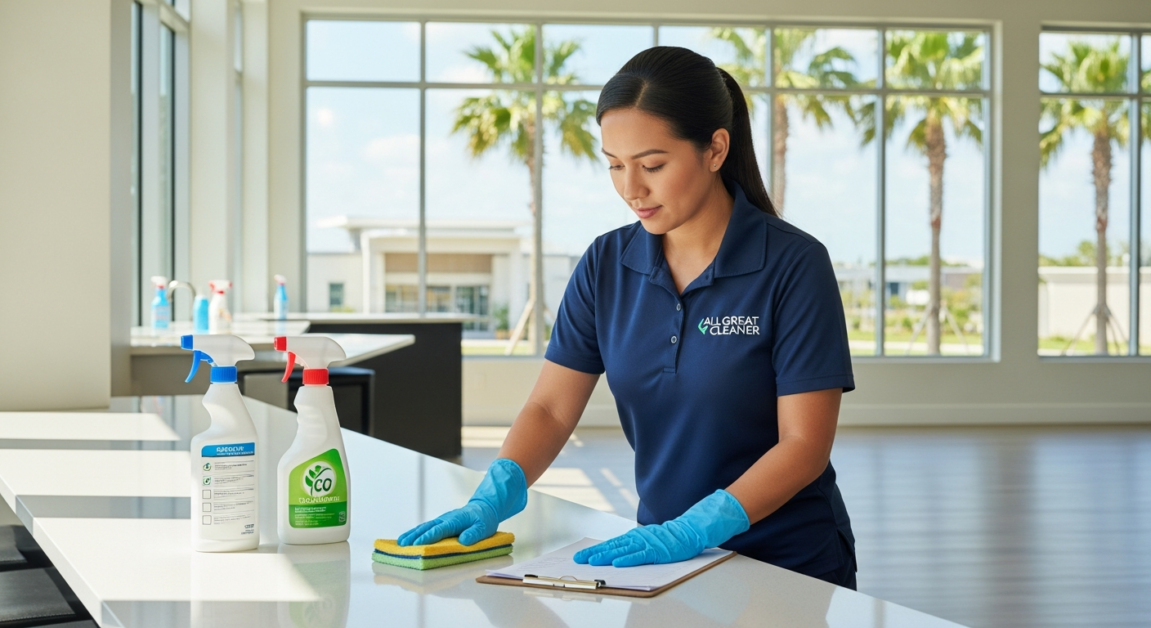 post-event cleaning checklist and after event cleanup by All Great Cleaner – Professional Cleaning Services in Orlando