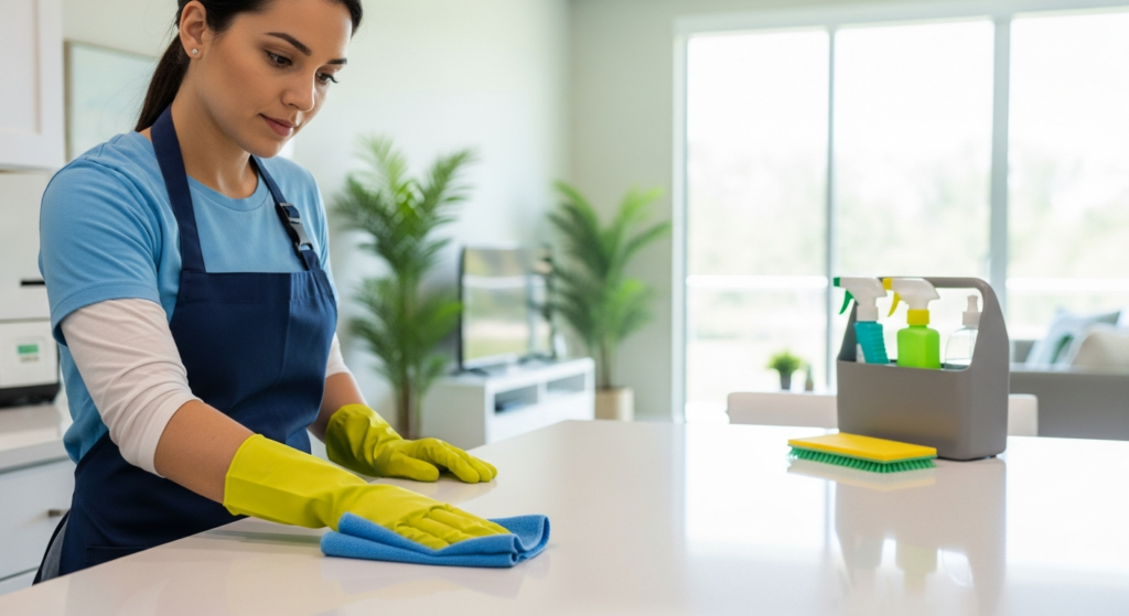 Professional post-construction cleaning service in Orlando by All Great Cleaner – includes deep cleaning and safety-focused cleanup