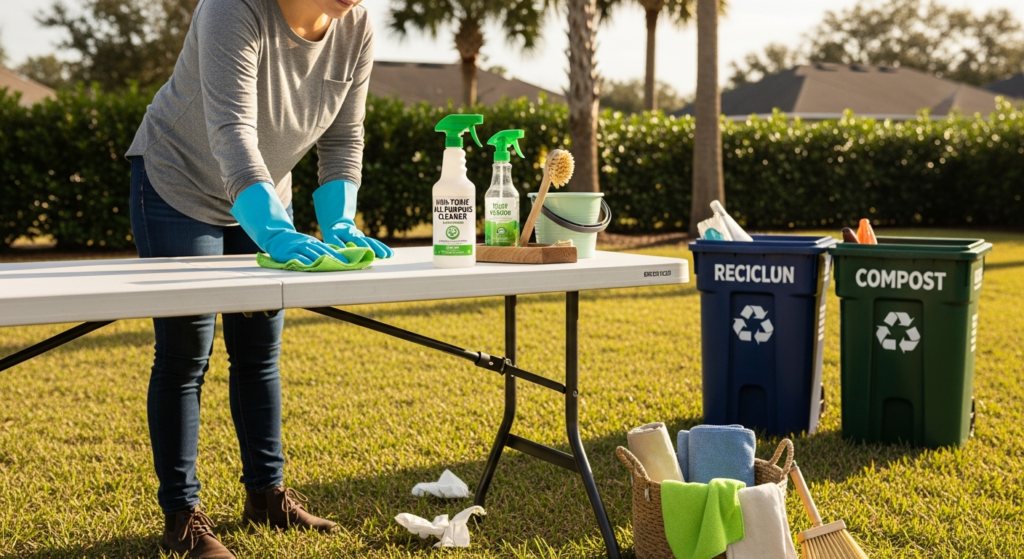 Eco-friendly event cleaning in Orlando with sustainable green cleaning by All Great Cleaner – Professional Cleaning Services