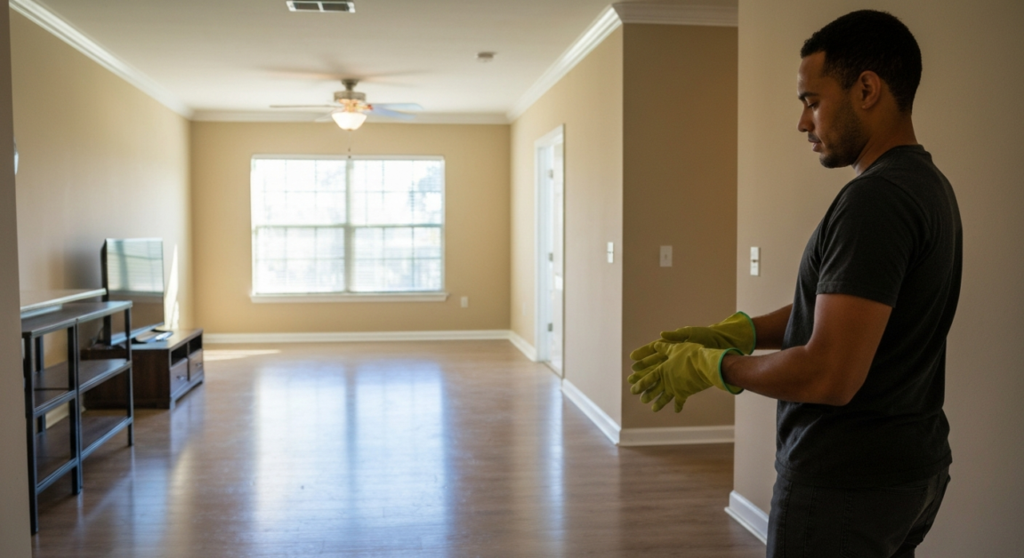Inspection-ready Orlando apartment after utilizing a same-day cleaning service