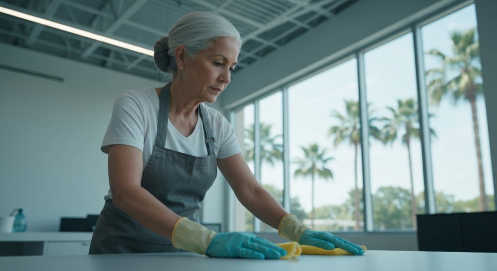 Office cleaning with All Great Cleaner – Professional Cleaning Services in Orlando including eco-friendly touch and office cleaning service.