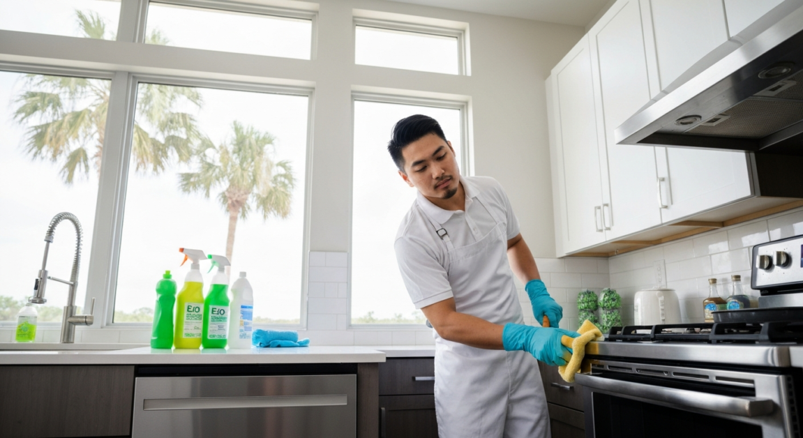 Post-construction cleaning services in Orlando by All Great Cleaner – Professional Cleaning Services using eco-friendly methods for spotless finishes