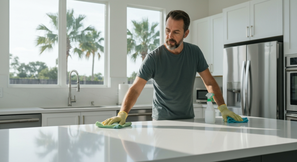 All Great Cleaner services in Orlando cleaning a kitchen, independent cleaner near me