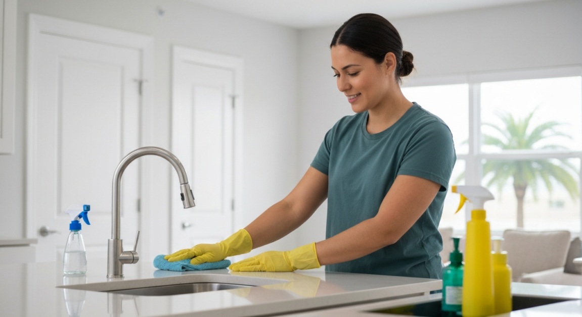 Professional post-construction cleaning by All Great Cleaner – Professional Cleaning Services in Orlando featuring 'Builder's clean' elements