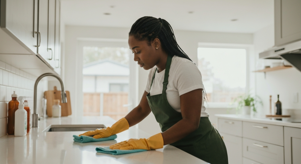 Cleaning estimate by All Great Cleaner – Professional Cleaning Services in Orlando, featuring a pristine kitchen setup highlighting cleaning services prices.