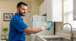 Clean behind appliances by All Great Cleaner – Professional Cleaning Services in Orlando