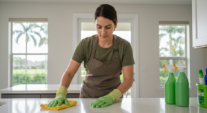 Deep cleaning service by All Great Cleaner – Professional Cleaning Services in Orlando featuring a microfiber cloth, eco-friendly cleaning, spring cleaning services, seasonal deep cleaning