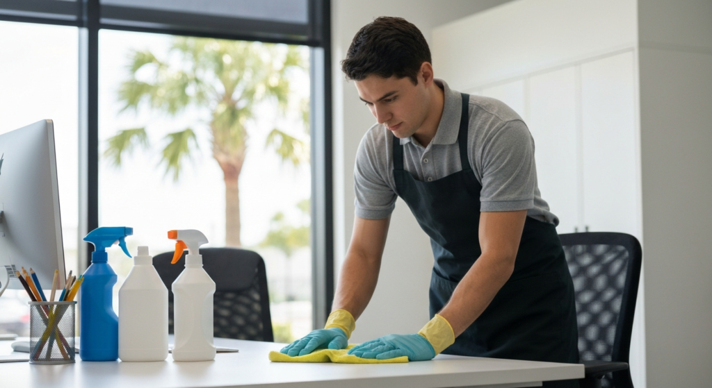 Professional office cleaning by insured and bonded cleaners at All Great Cleaner – Professional Cleaning Services in Orlando