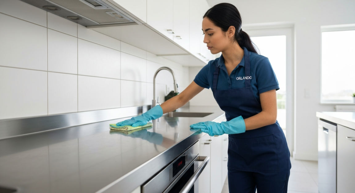 House cleaner doing a 2 or 3 hour clean for All Great Cleaner – Professional Cleaning Services in Orlando