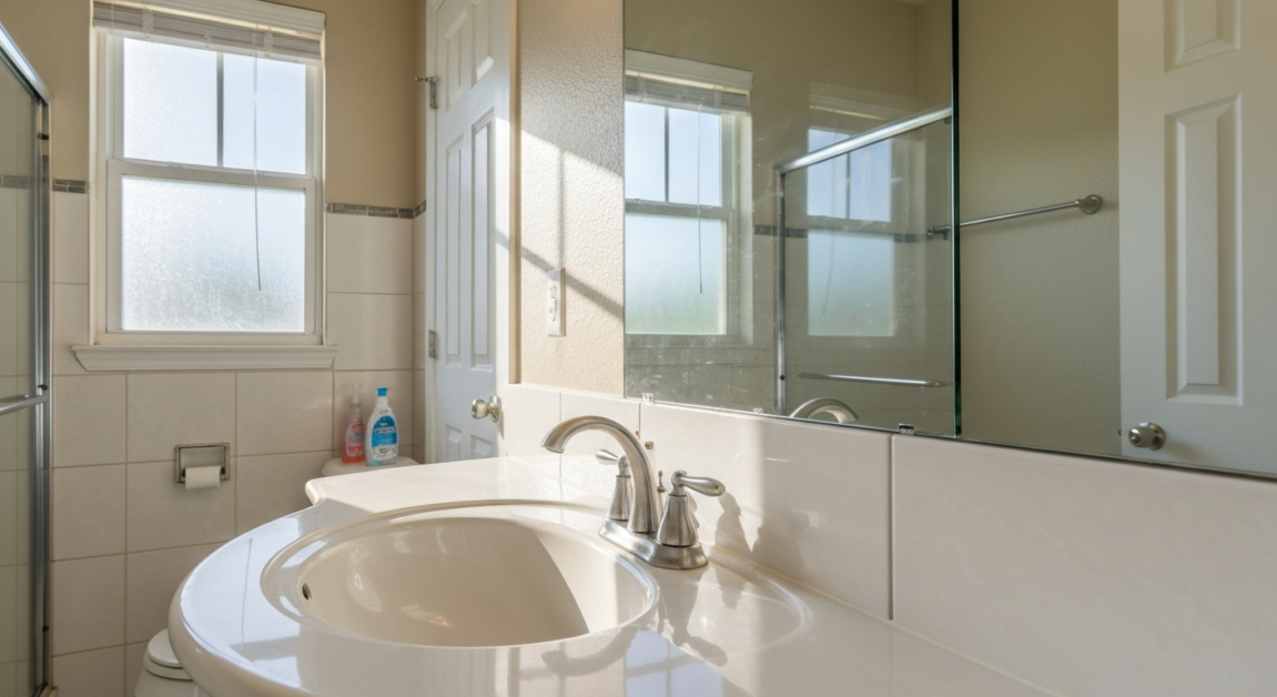 Sparkling clean bathroom surfaces and fixtures in Orlando.